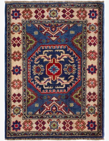 2' 1 x 2' 11 Hand Knotted Kazak Rug
