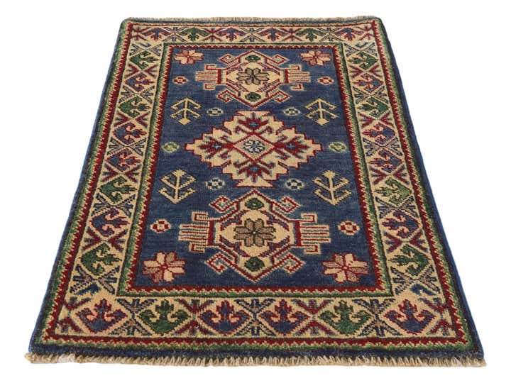 1' 11 x 2' 11 Hand Knotted Kazak Rug