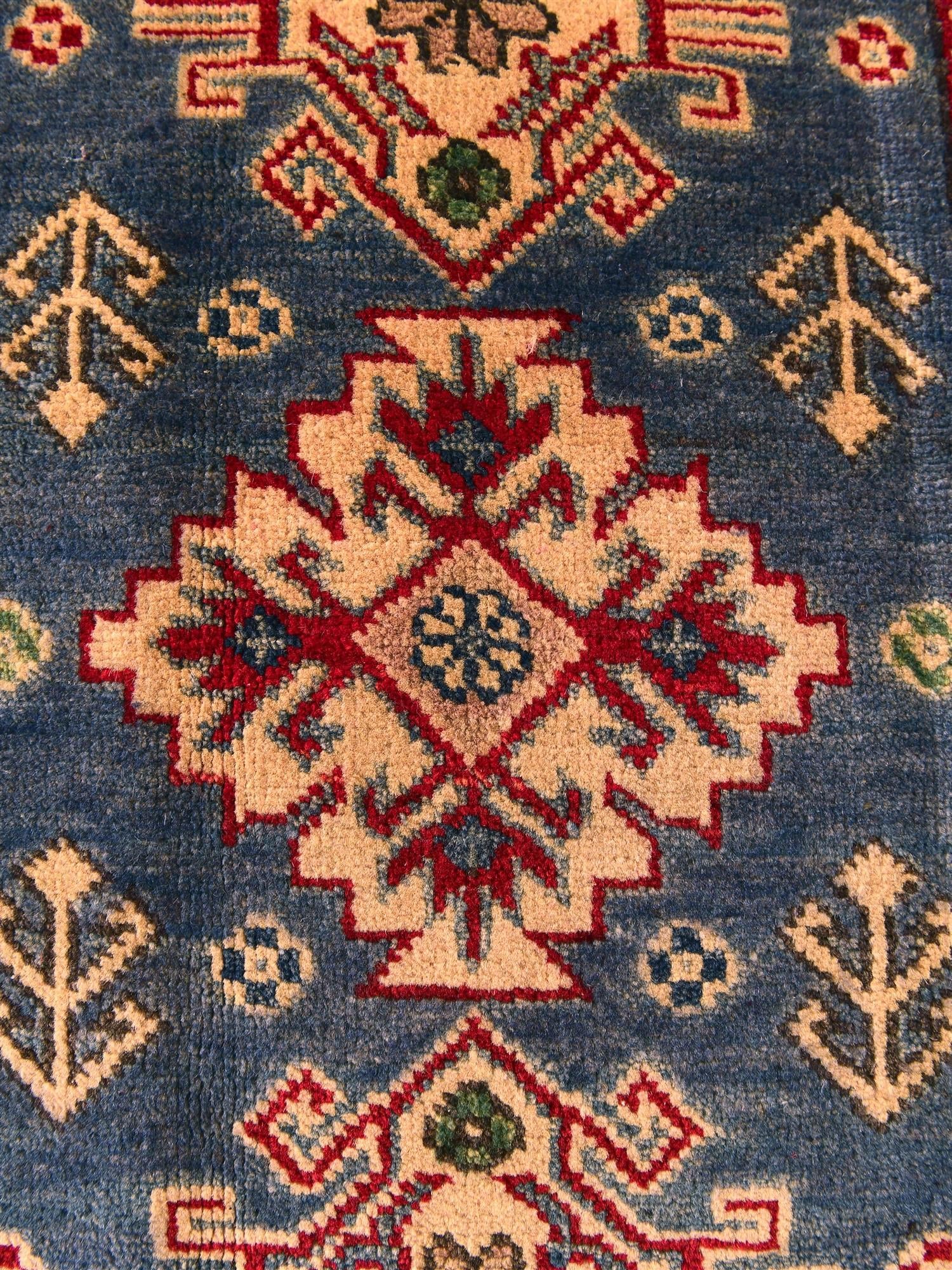 1' 11 x 2' 11 Hand Knotted Kazak Rug