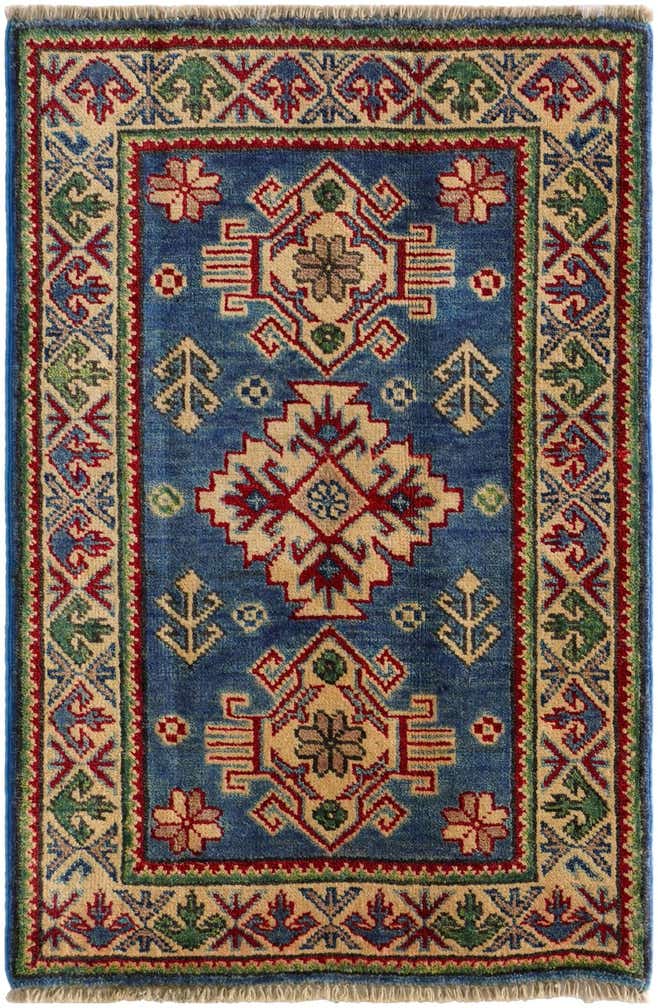 1' 11 x 2' 11 Hand Knotted Kazak Rug