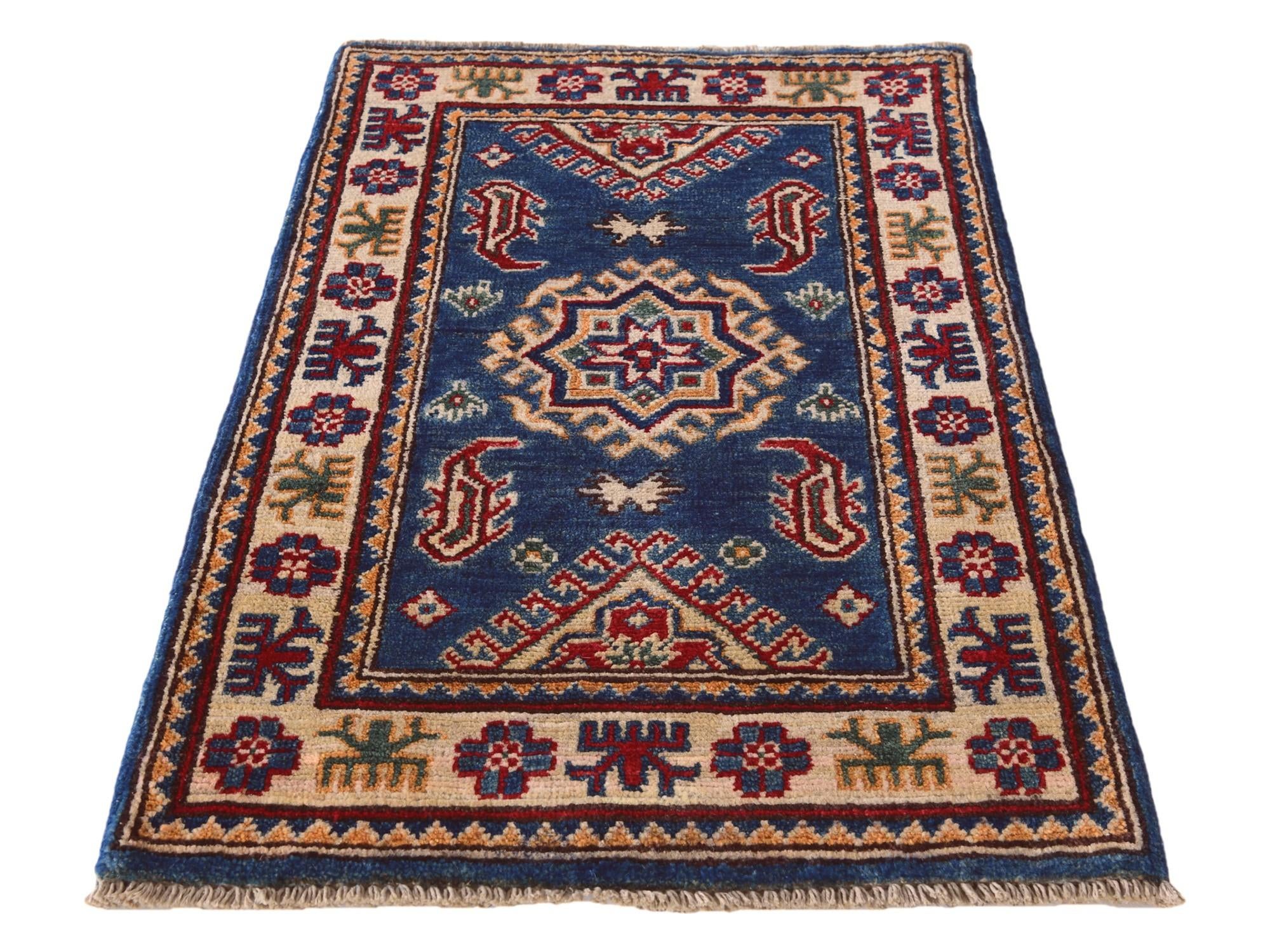 1' 10 x 3' 2 Hand Knotted Kazak Rug