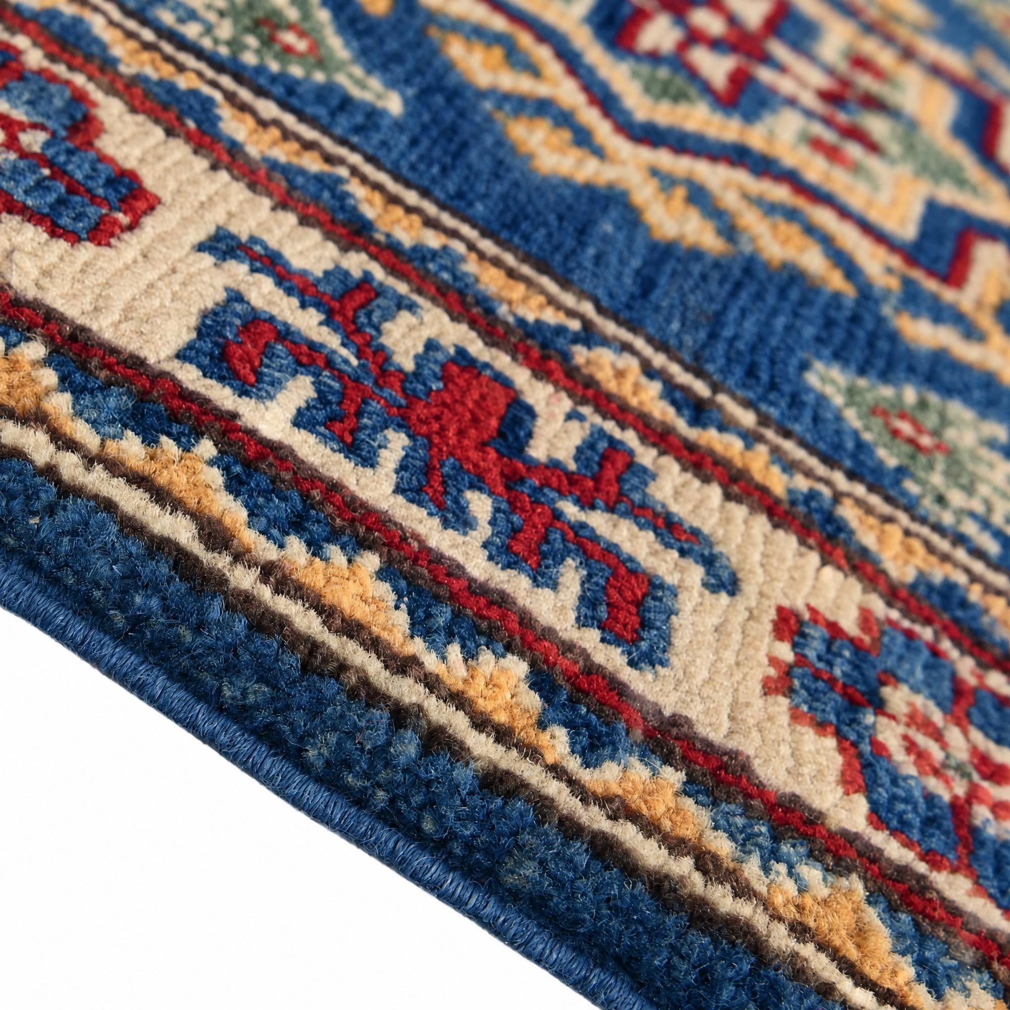 55cm x 95cm Hand Knotted Kazak Rug
