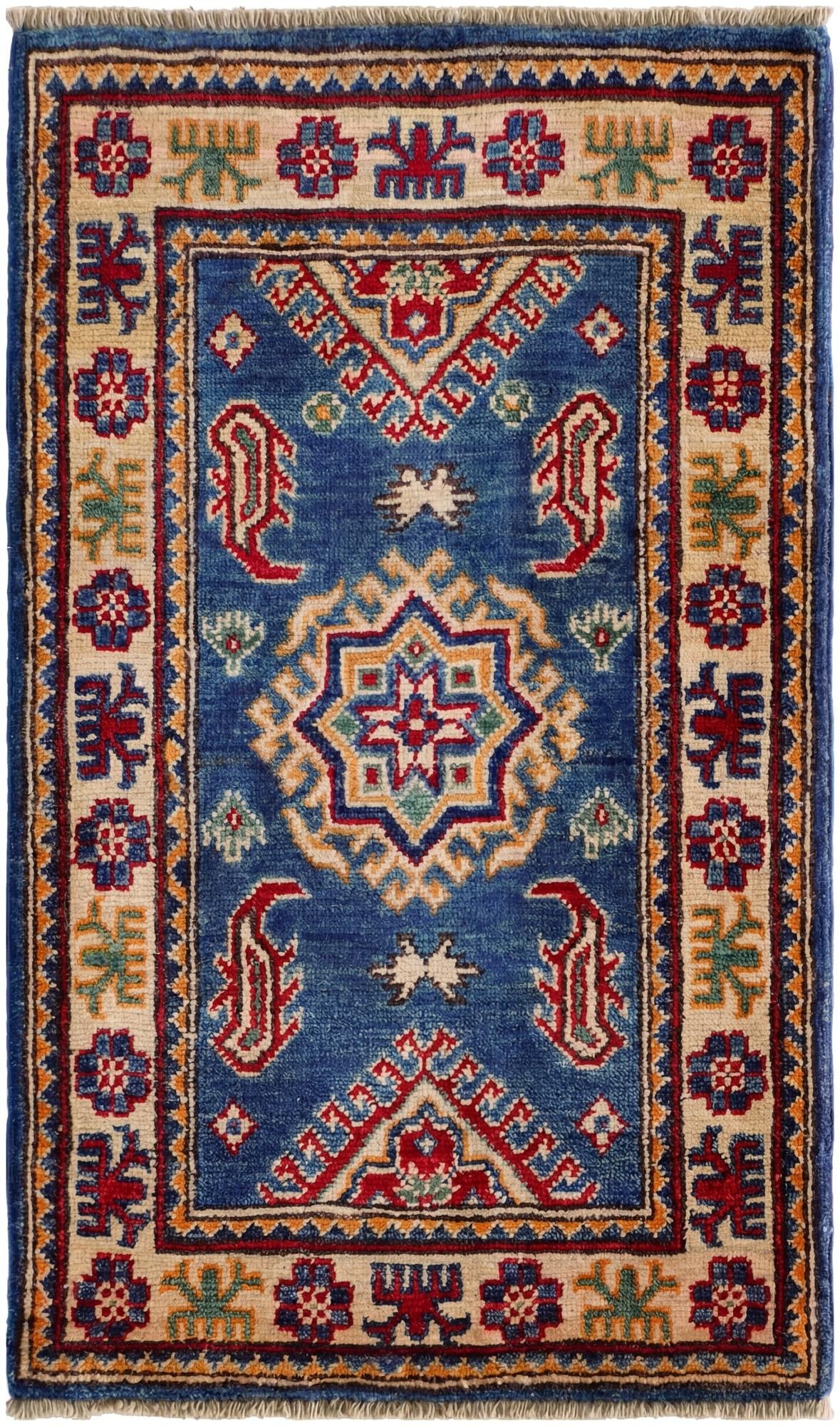 1' 10 x 3' 2 Hand Knotted Kazak Rug