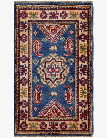 1' 10 x 3' 2 Hand Knotted Kazak Rug