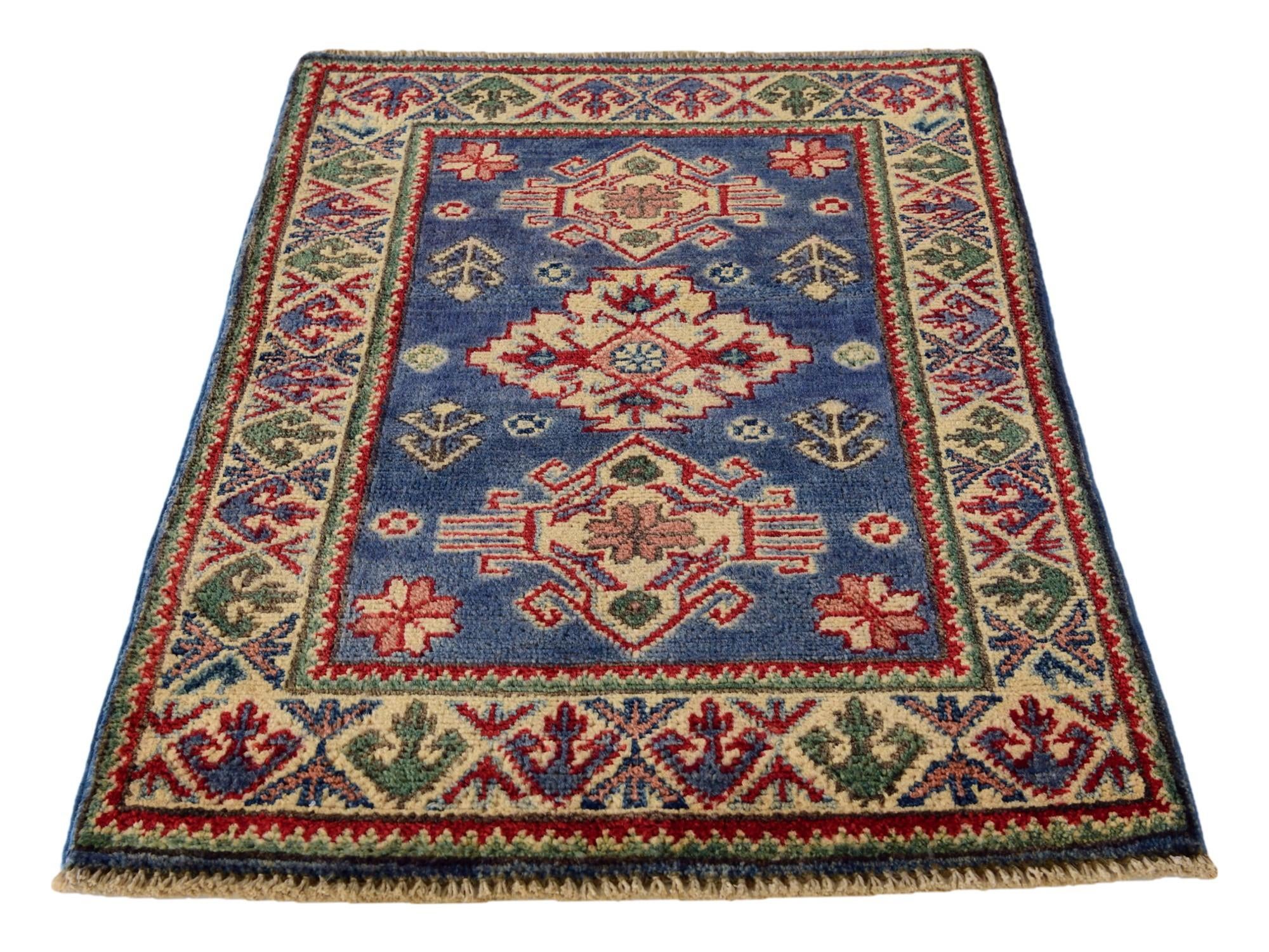 2' x 2' 11 Hand Knotted Kazak Rug