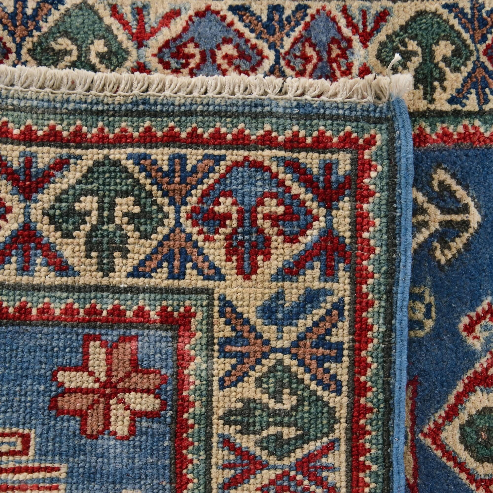 60cm x 90cm Hand Knotted Kazak Rug