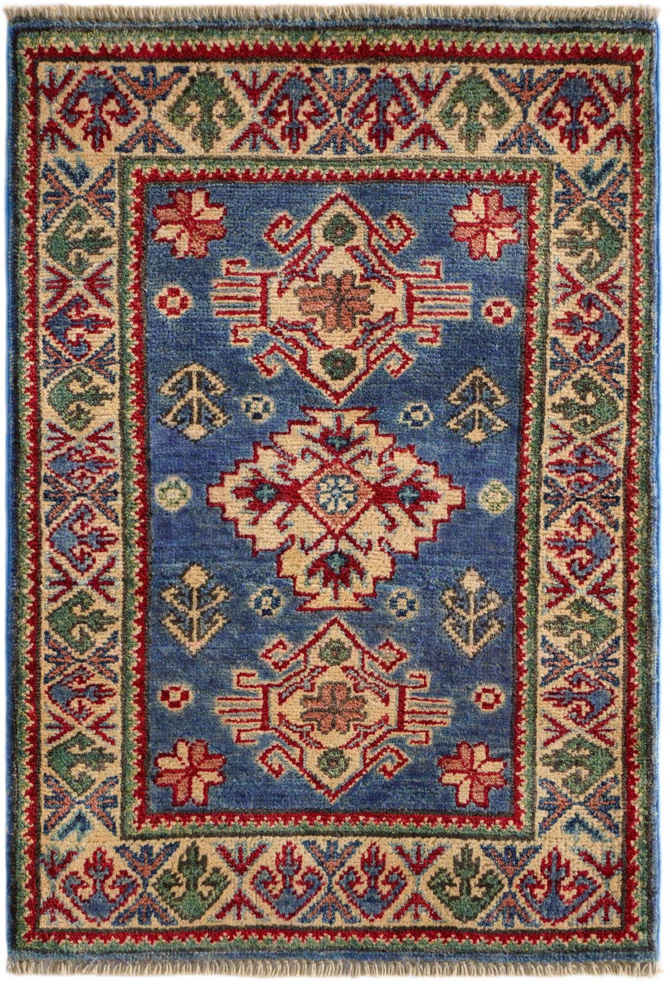 2' x 2' 11 Hand Knotted Kazak Rug
