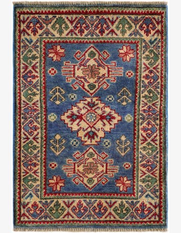 2' x 2' 11 Hand Knotted Kazak Rug