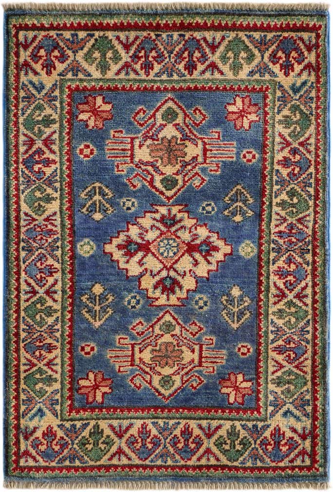 2' x 2' 11 Hand Knotted Kazak Rug