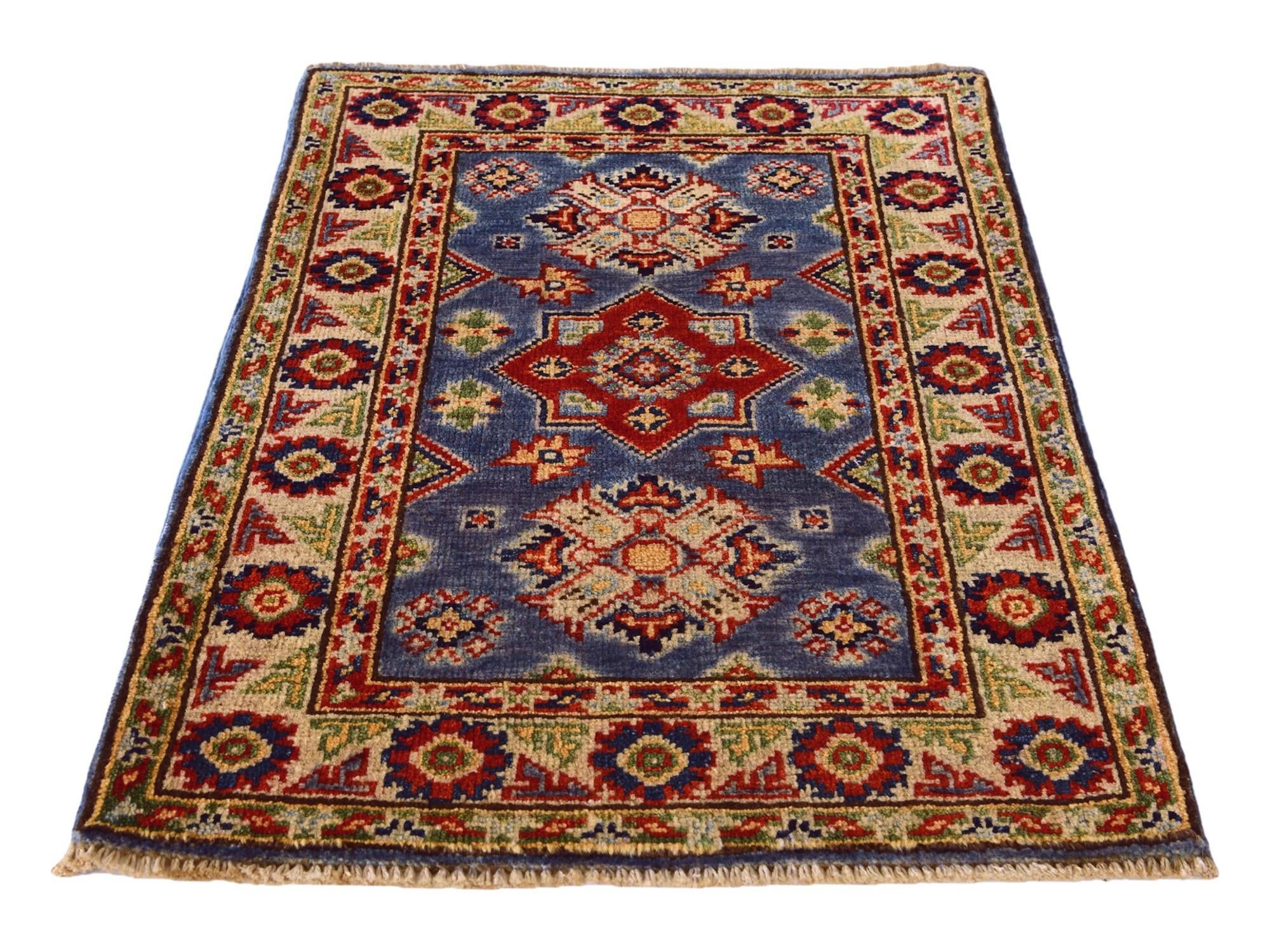 2' x 3' Hand Knotted Kazak Rug
