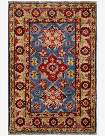2' x 3' Hand Knotted Kazak Rug
