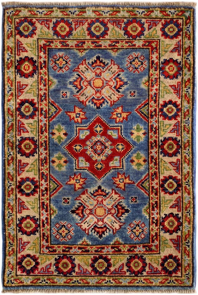 Detail image of 2' x 3' Hand Knotted Kazak Rug