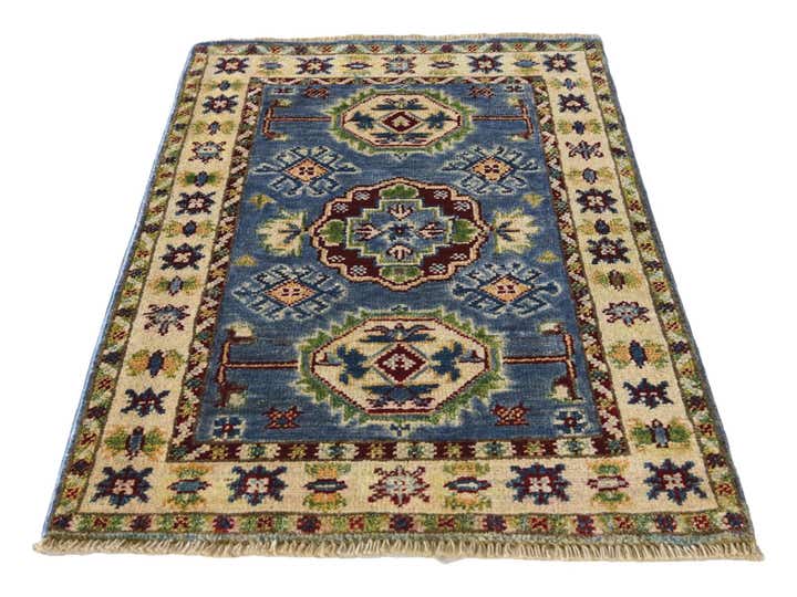 2' x 3' Hand Knotted Kazak Rug