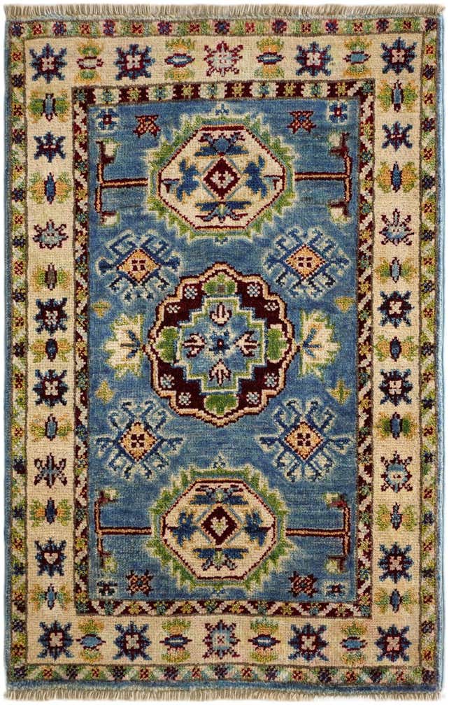 2' x 3' Hand Knotted Kazak Rug