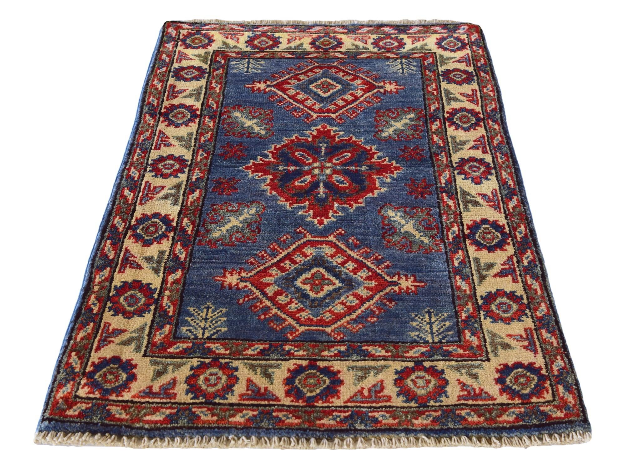 2' x 3' 3 Hand Knotted Kazak Rug