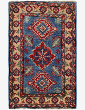2' x 3' 3 Hand Knotted Kazak Rug