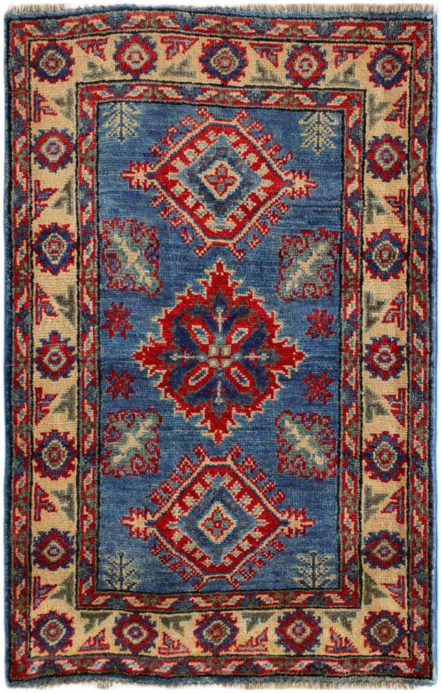 2' x 3' 3 Hand Knotted Kazak Rug