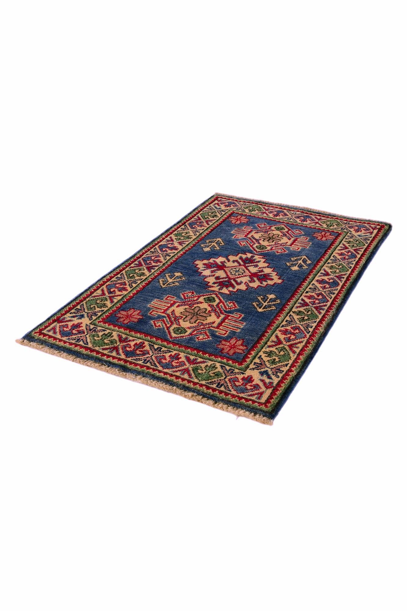 2' x 3' 2 Hand Knotted Kazak Rug