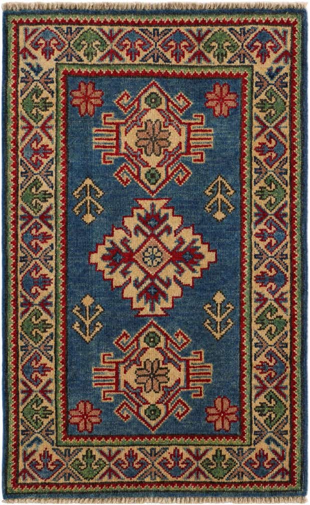 2' x 3' 2 Hand Knotted Kazak Rug