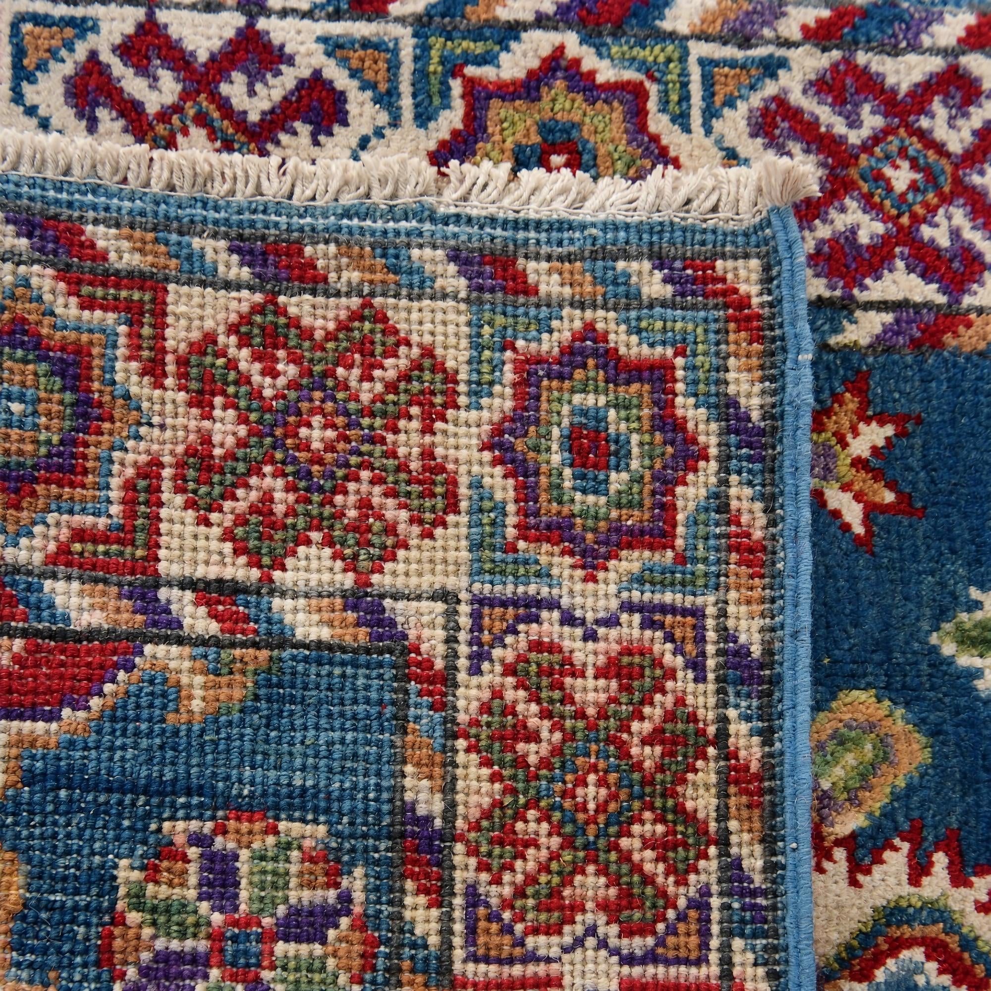 60cm x 95cm Hand Knotted Kazak Rug