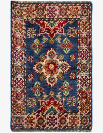 2' x 3' 1 Hand Knotted Kazak Rug