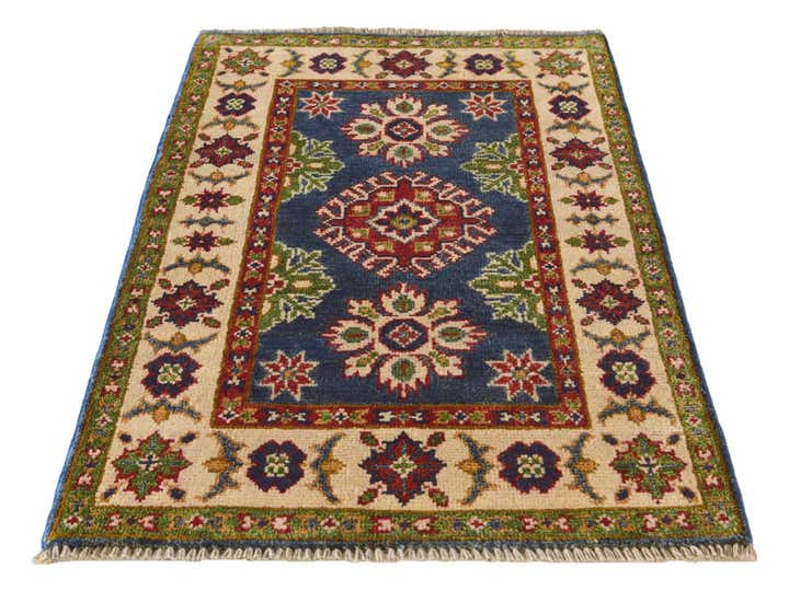 2' x 3' 2 Hand Knotted Kazak Rug