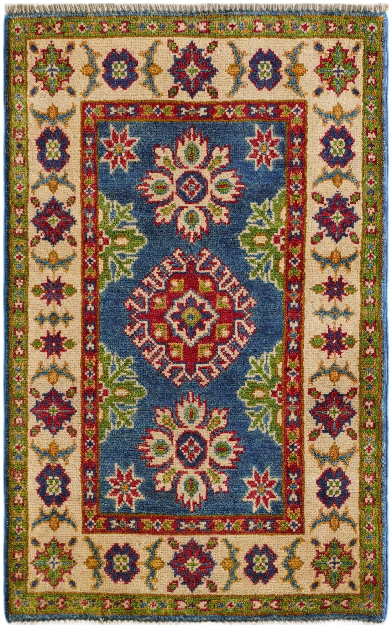 2' x 3' 2 Hand Knotted Kazak Rug