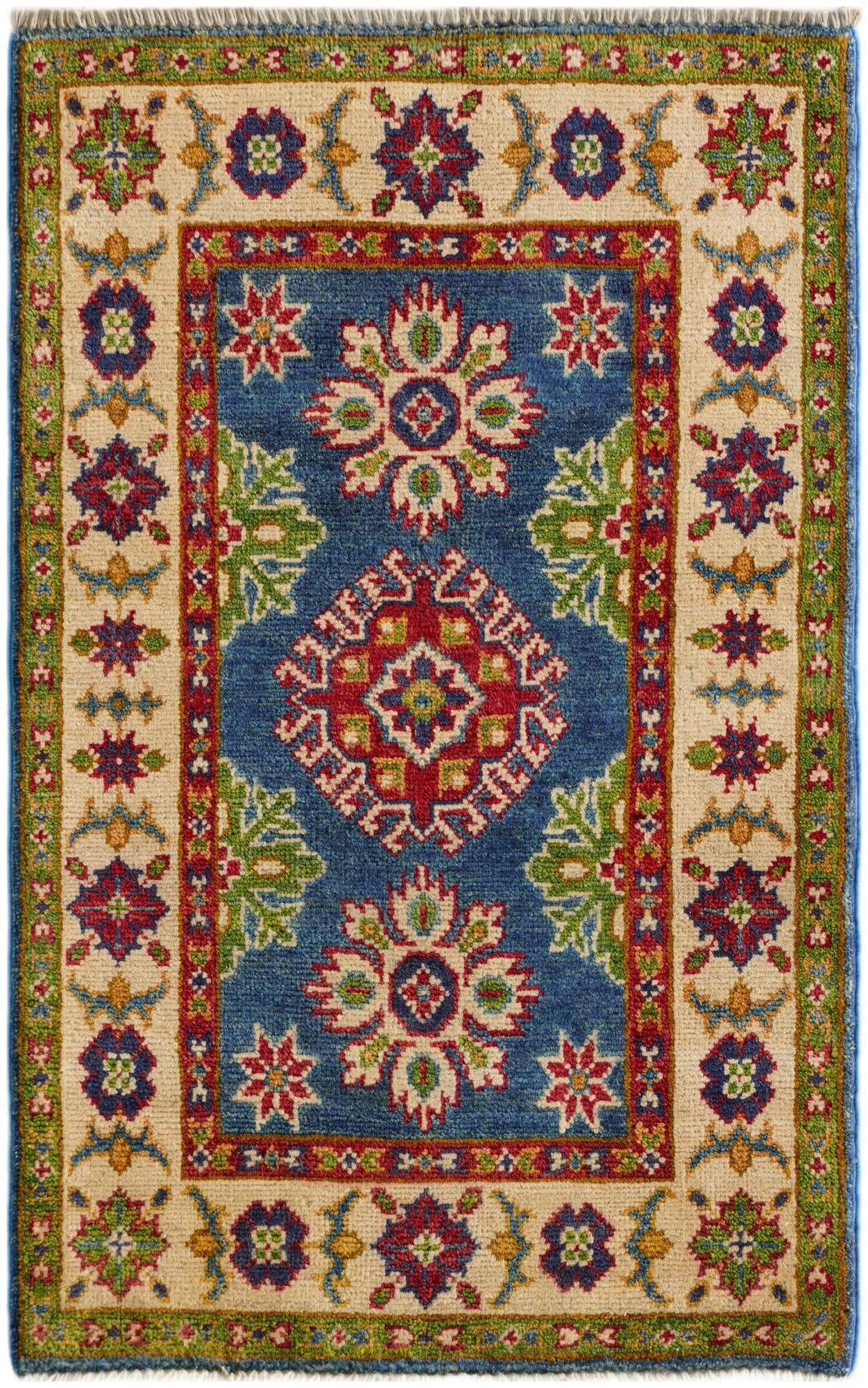 2' x 3' 2 Hand Knotted Kazak Rug