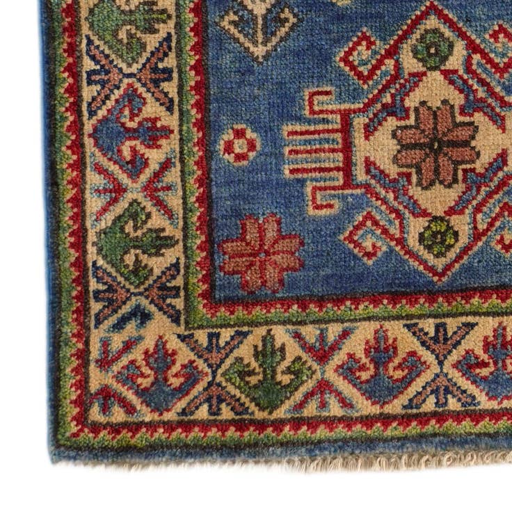 Detail image of 2' x 3' 1 Hand Knotted Kazak Rug