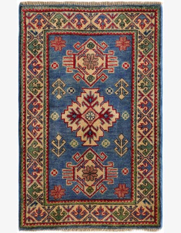 2' x 3' 1 Hand Knotted Kazak Rug