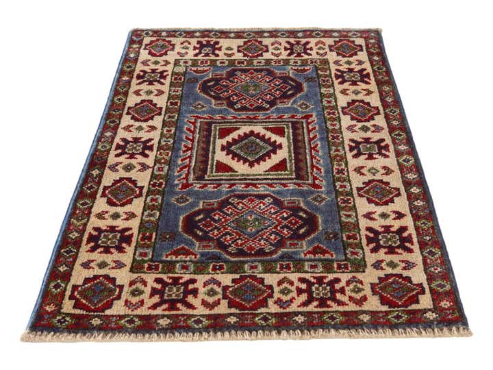 2' x 3' 3 Hand Knotted Kazak Rug