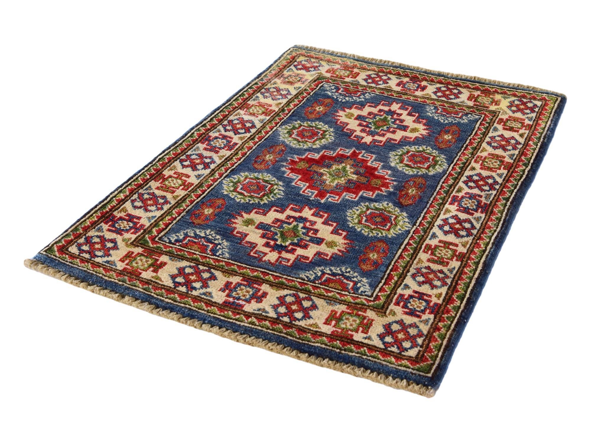 2' x 3' Hand Knotted Kazak Rug