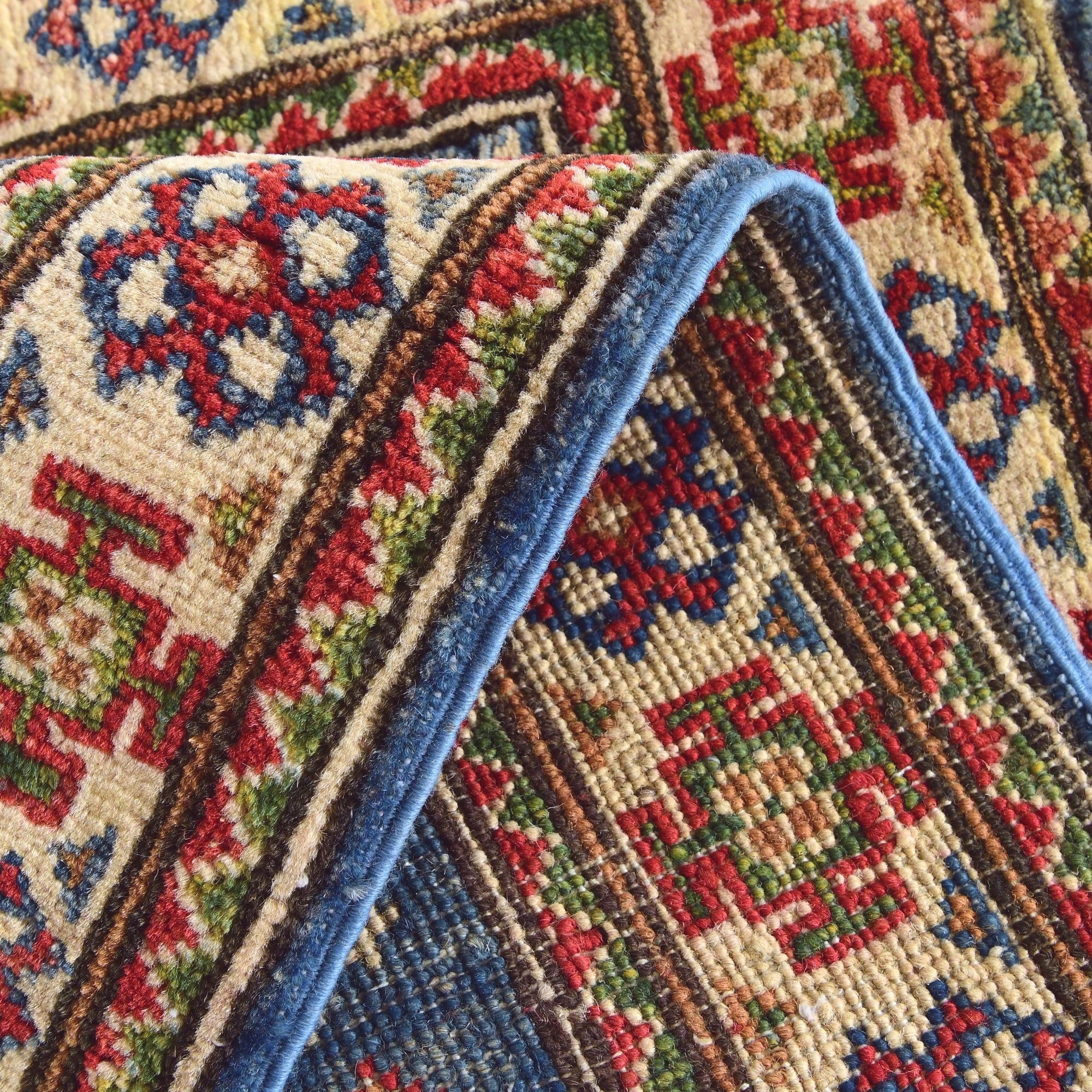 2' x 3' Hand Knotted Kazak Rug