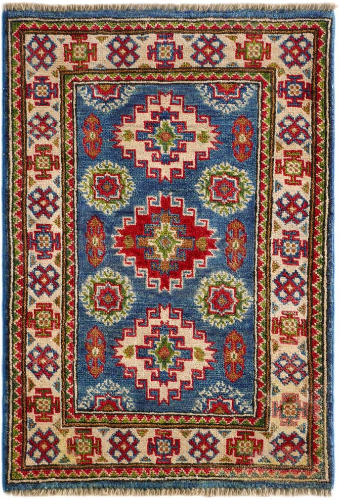 2' x 3' Hand Knotted Kazak Rug