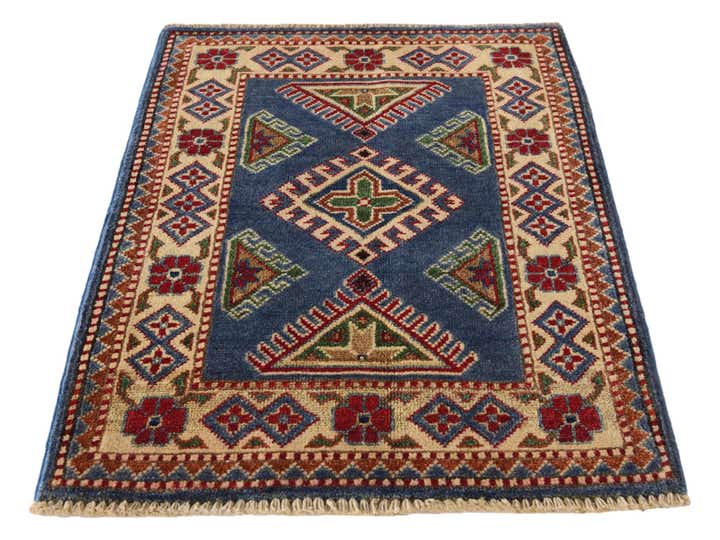 2' x 3' Hand Knotted Kazak Rug