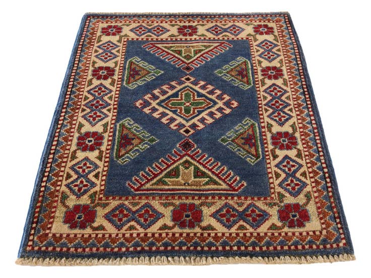 Detail image of 2' x 3' Hand Knotted Kazak Rug