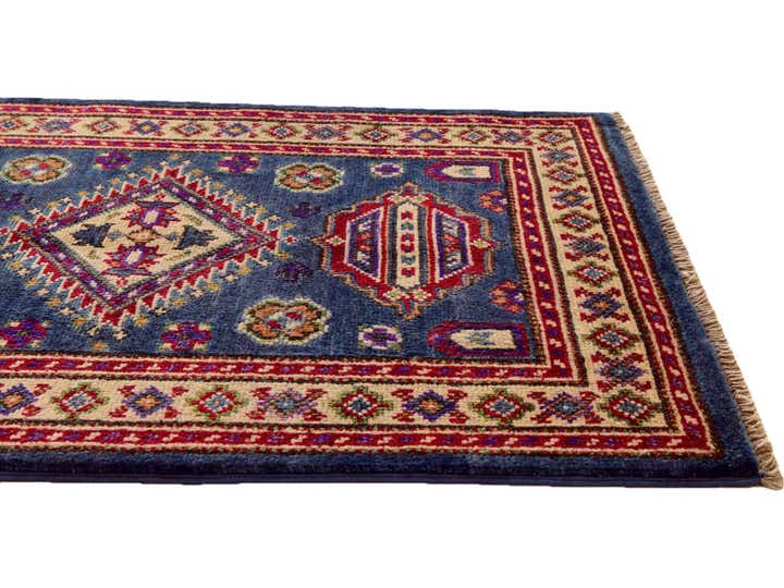 2' x 3' 1 Hand Knotted Kazak Rug