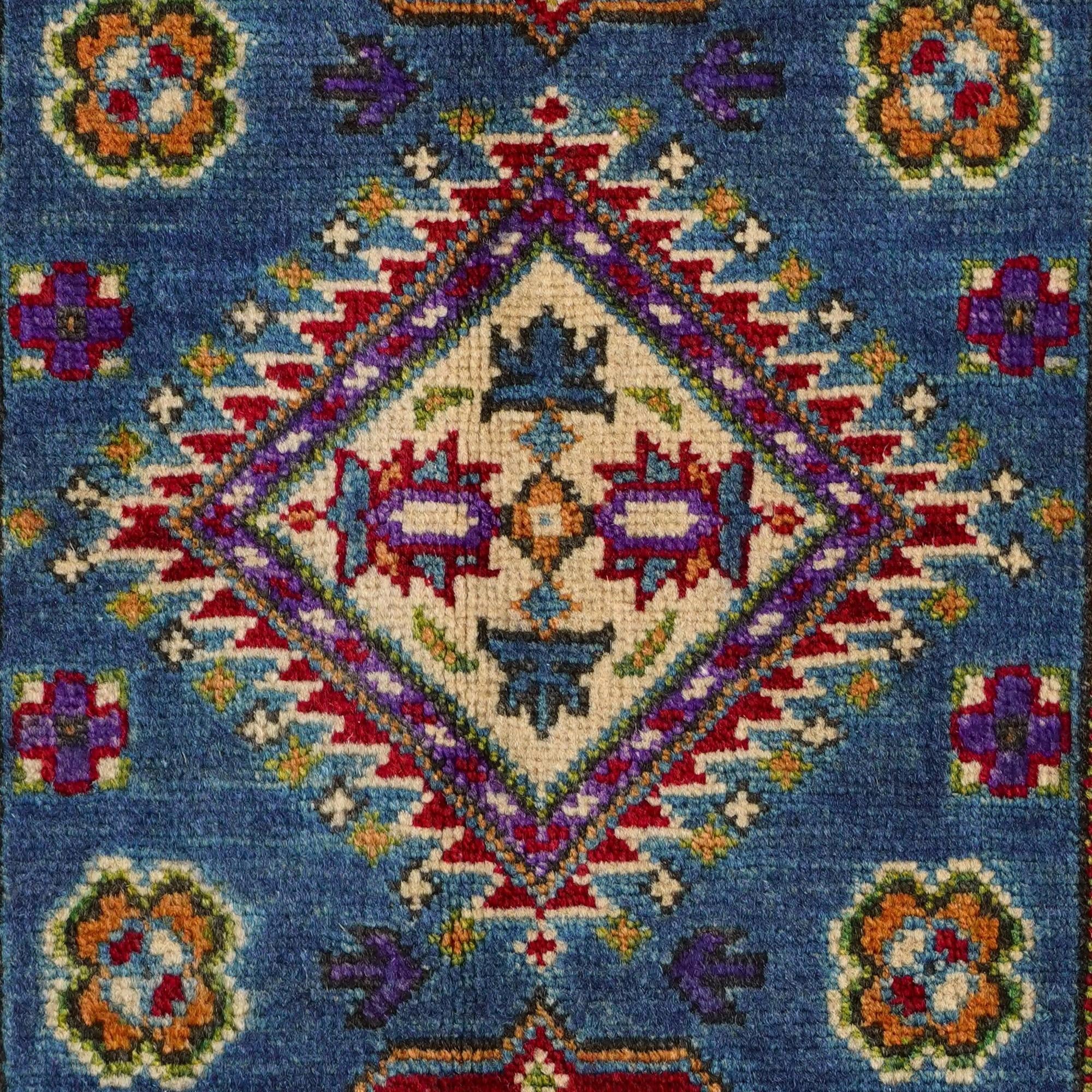60cm x 95cm Hand Knotted Kazak Rug