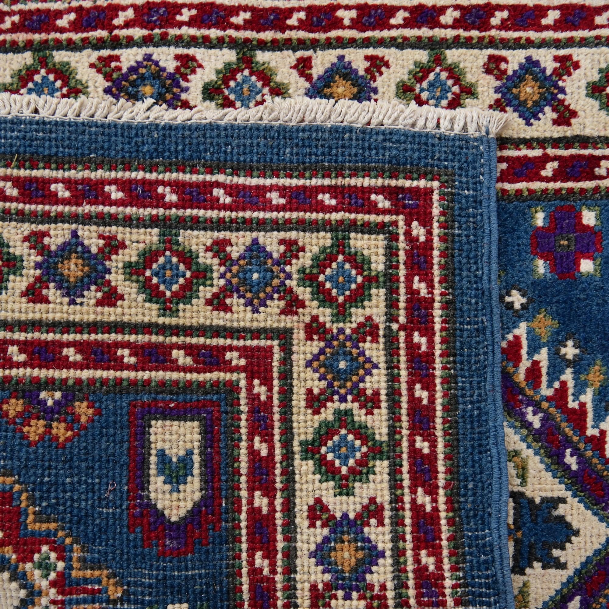 60cm x 95cm Hand Knotted Kazak Rug