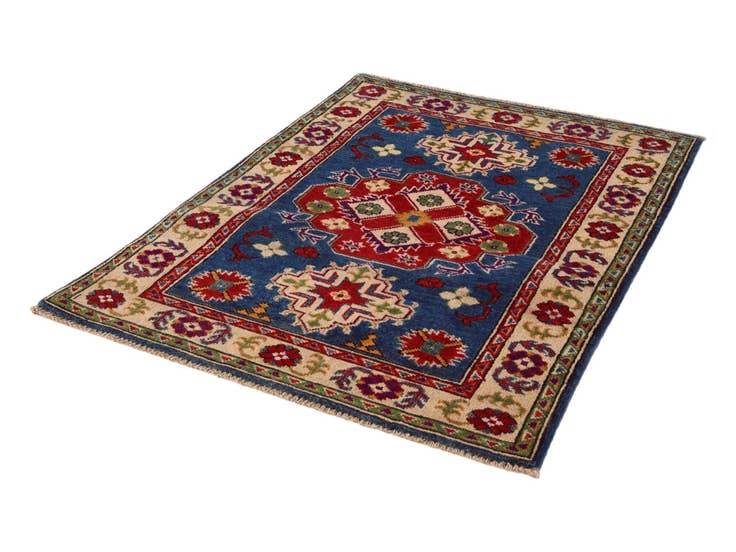 Detail image of 2' 9 x 3' 9 Hand Knotted Kazak Rug