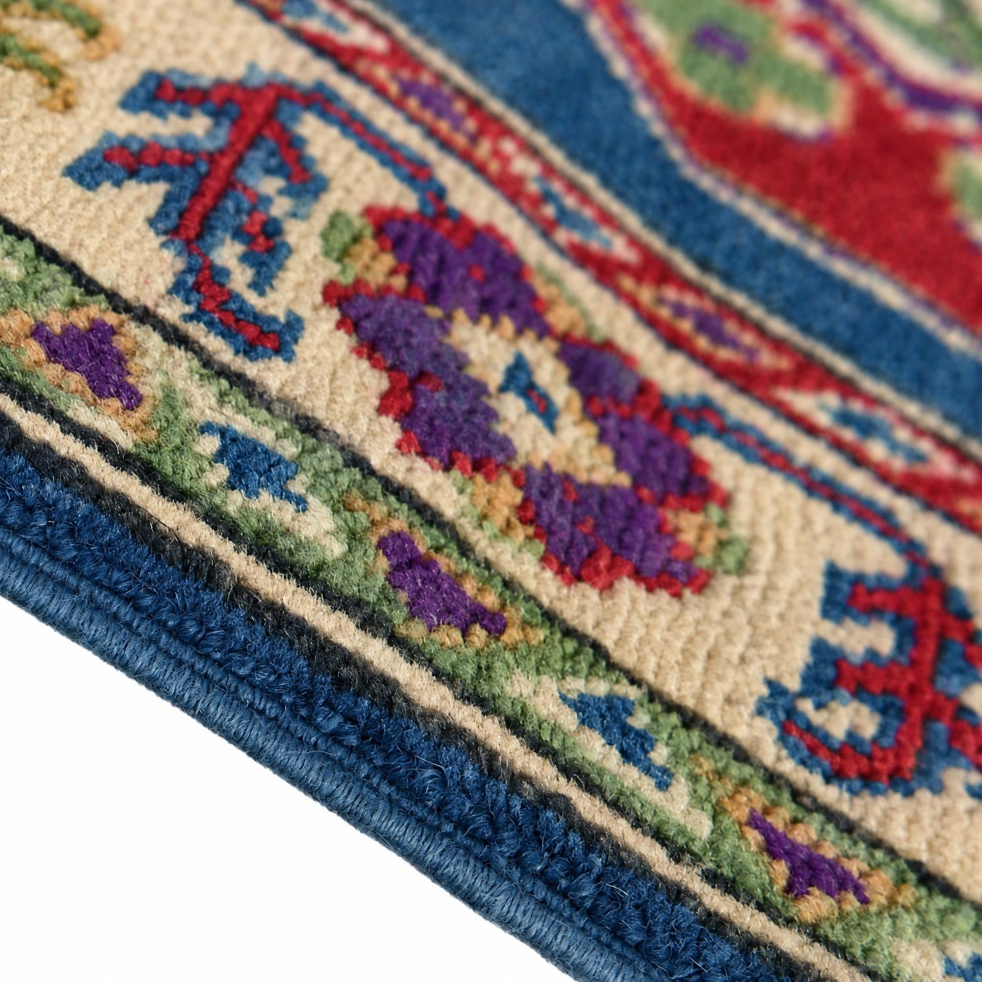 85cm x 115cm Hand Knotted Kazak Rug
