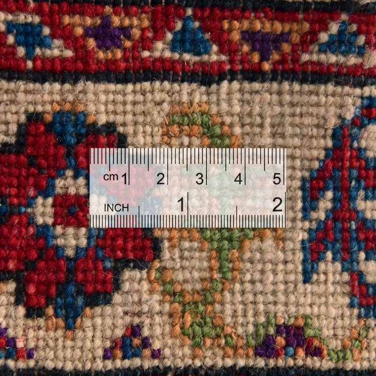 Detail image of 2' 9 x 3' 9 Hand Knotted Kazak Rug