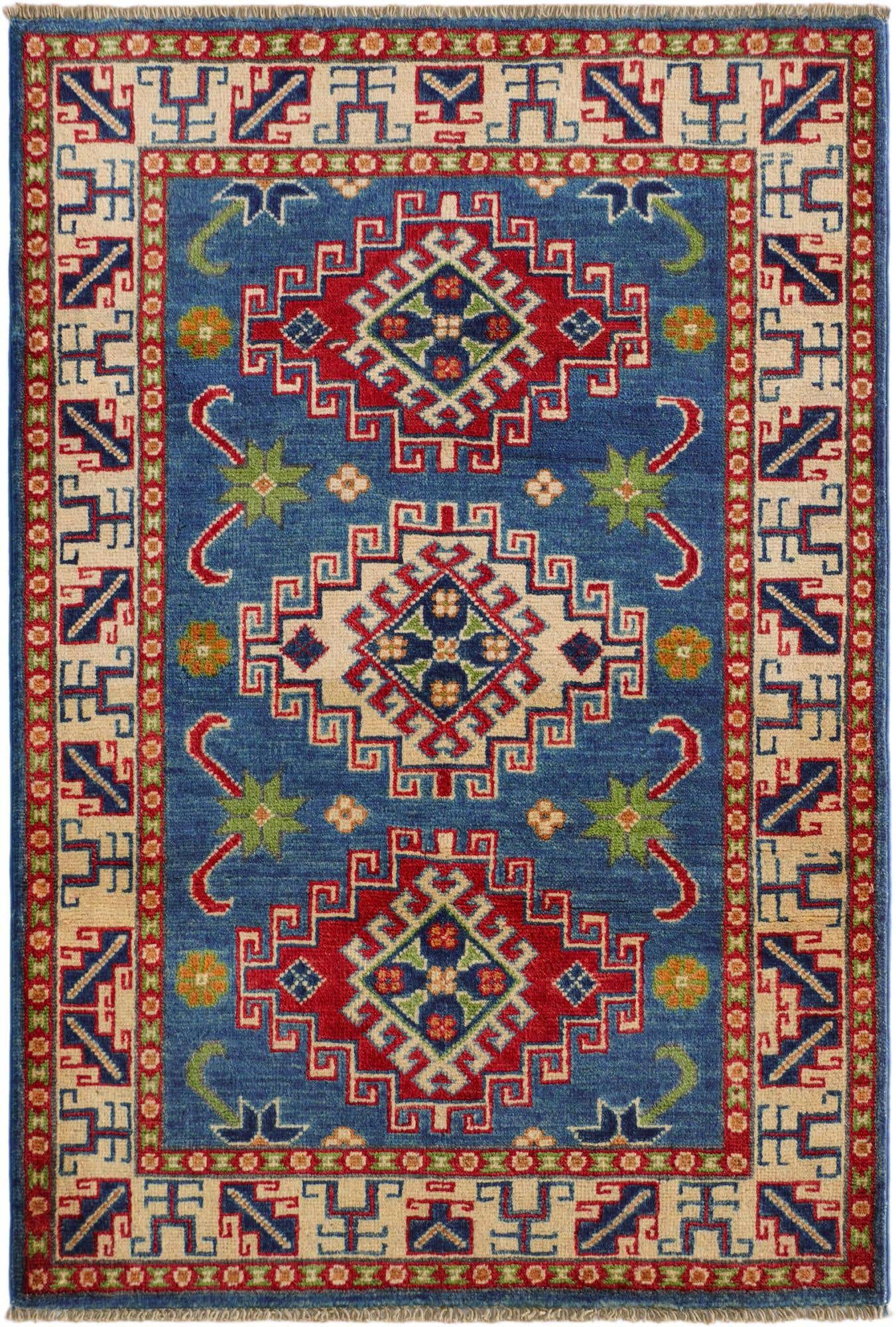 2' 9 x 3' 11 Hand Knotted Kazak Rug