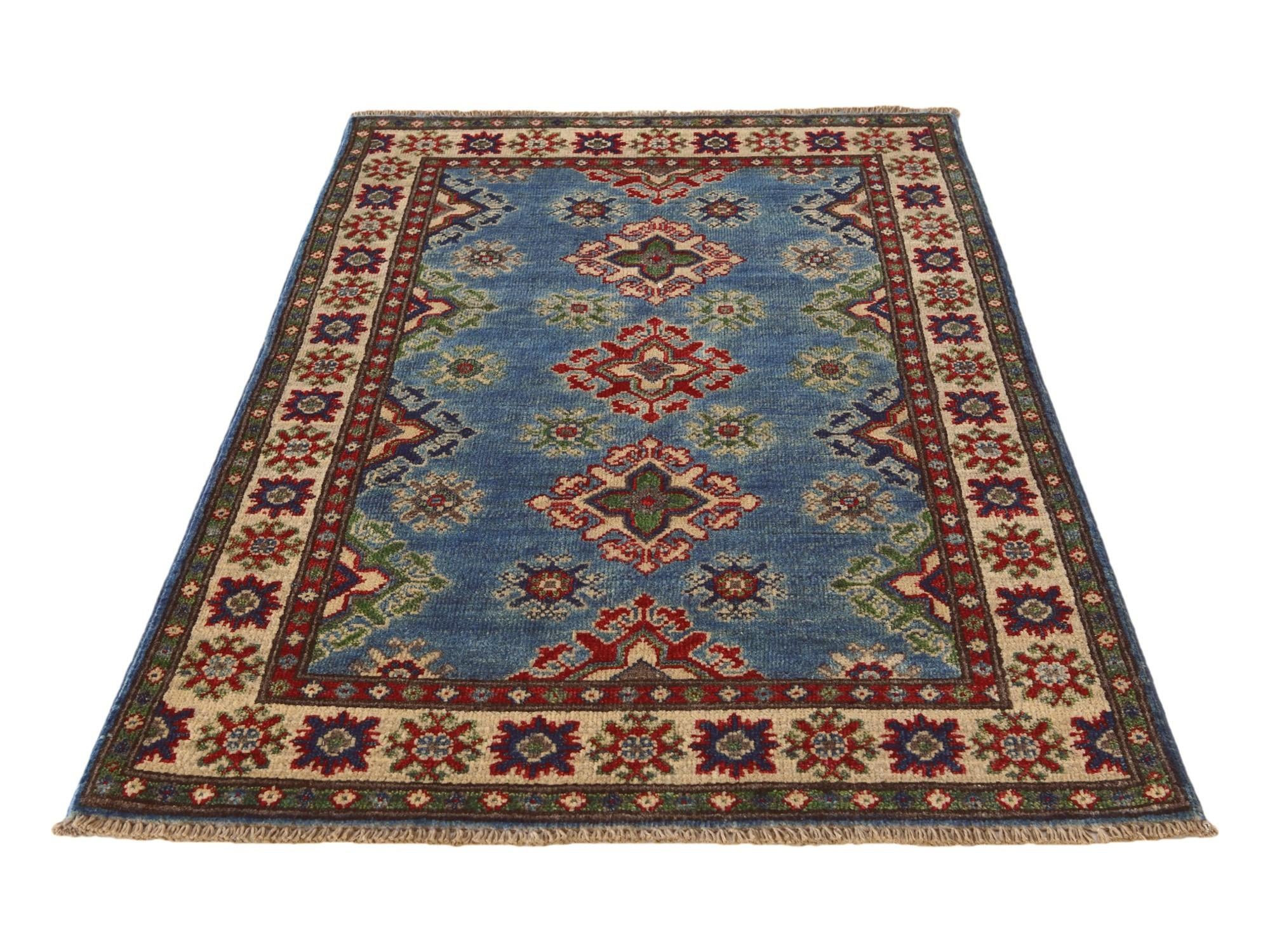 2' 7 x 4' 3 Hand Knotted Kazak Rug