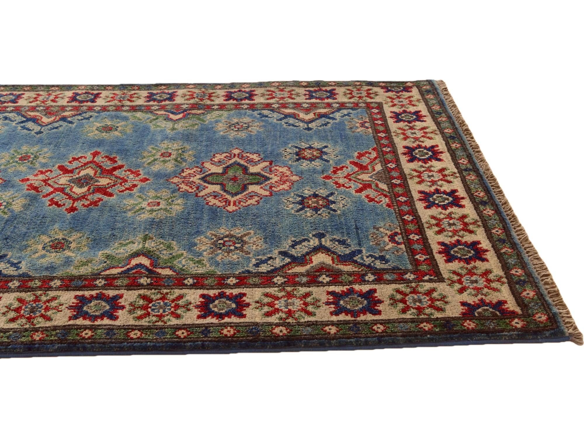 2' 7 x 4' 3 Hand Knotted Kazak Rug