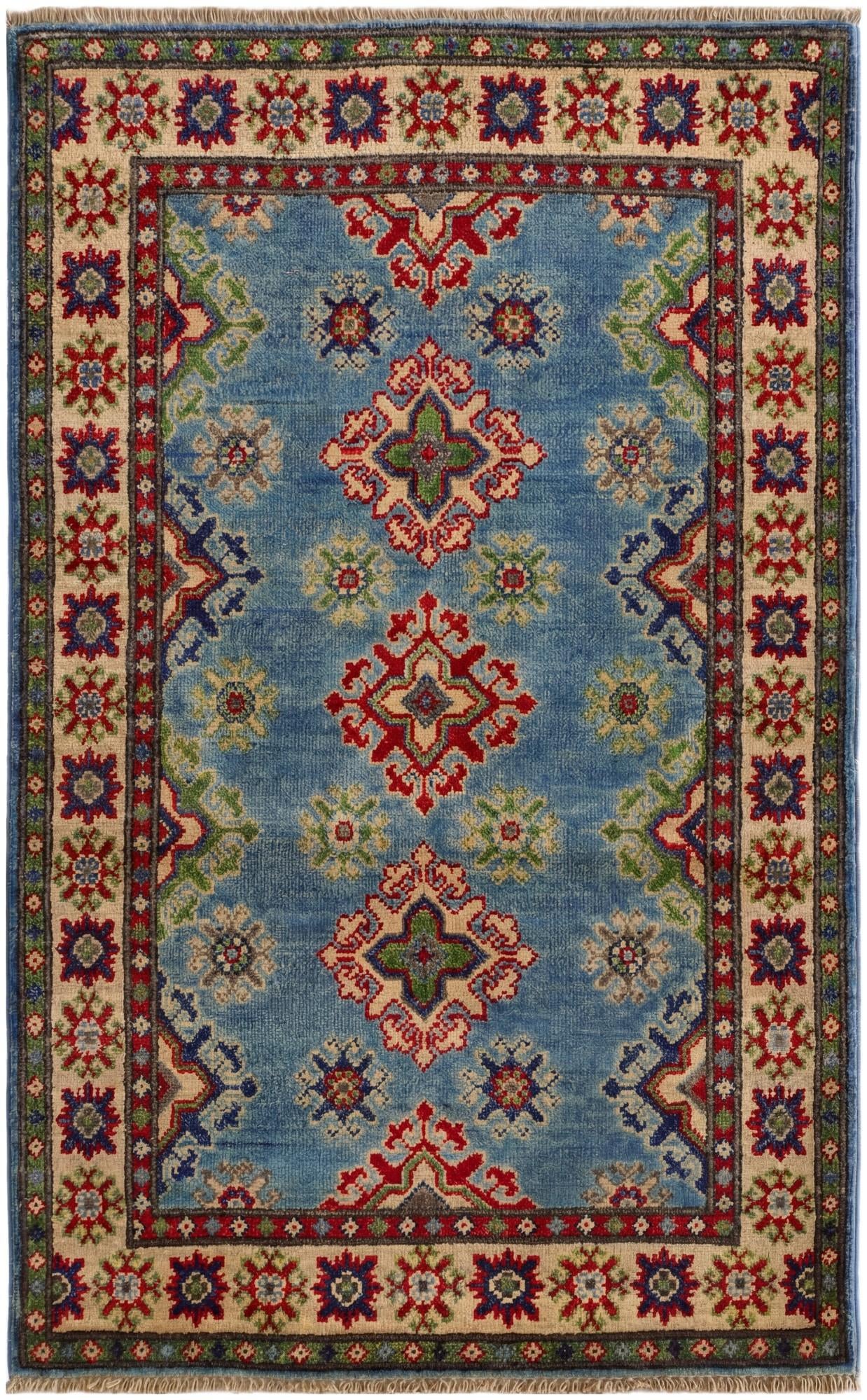 2' 7 x 4' 3 Hand Knotted Kazak Rug