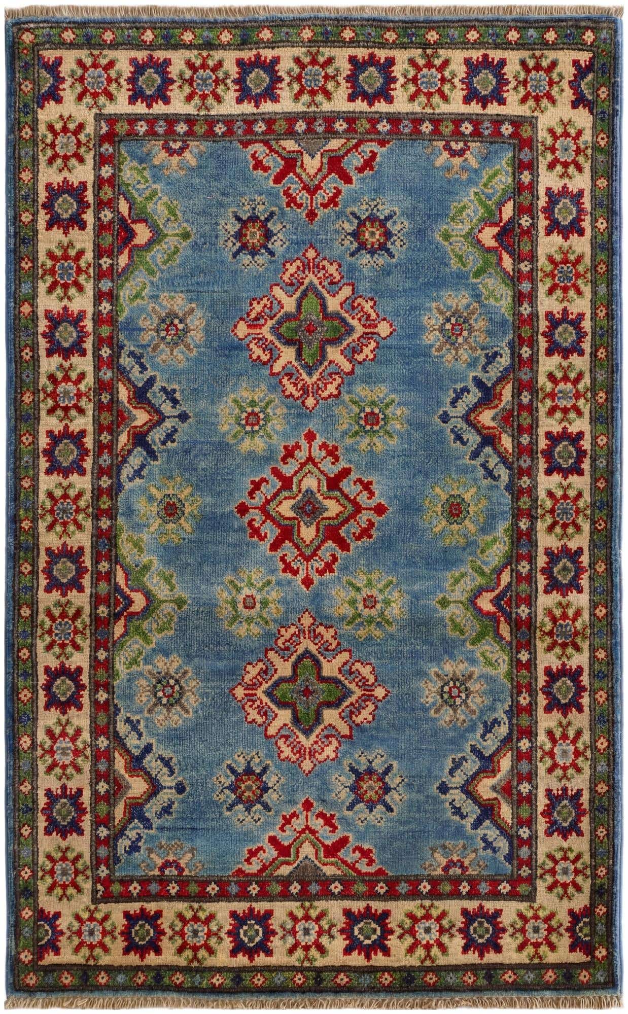2' 7 x 4' 3 Hand Knotted Kazak Rug