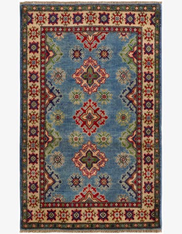 2' 7 x 4' 3 Hand Knotted Kazak Rug