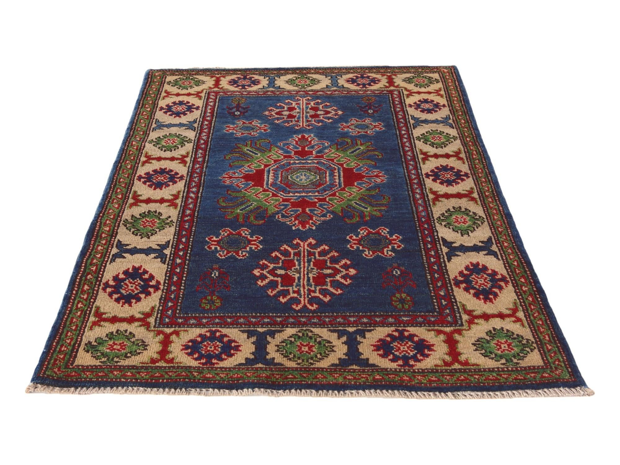2' 9 x 4' 2 Hand Knotted Kazak Rug