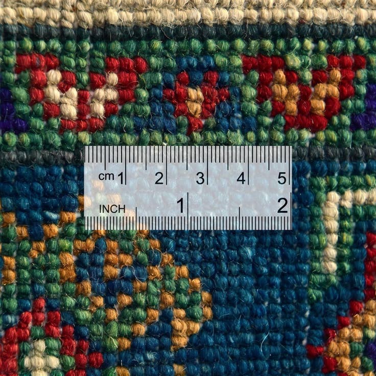 Detail image of 2' 9 x 4' 2 Hand Knotted Kazak Rug